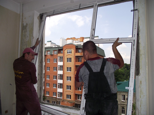 профессиональная установка пластиковых окон в доме Руза